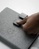 Thumb lock Smart power bank notebook organizer 