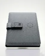 Thumb lock Smart power bank notebook organizer 