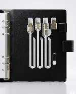 Thumb lock Smart power bank notebook organizer 