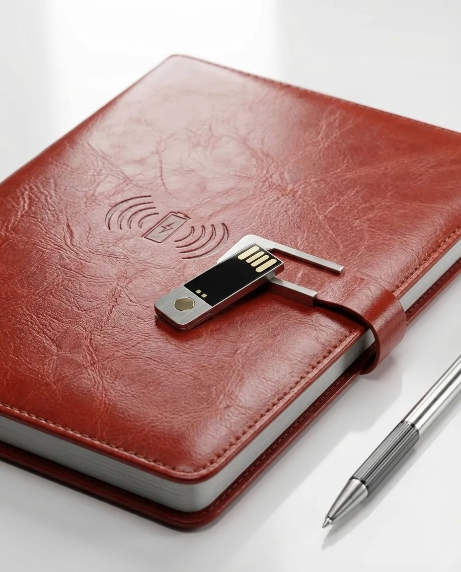   Smart power bank notebook organizer 