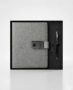 Thumb lock Smart power bank notebook organizer 