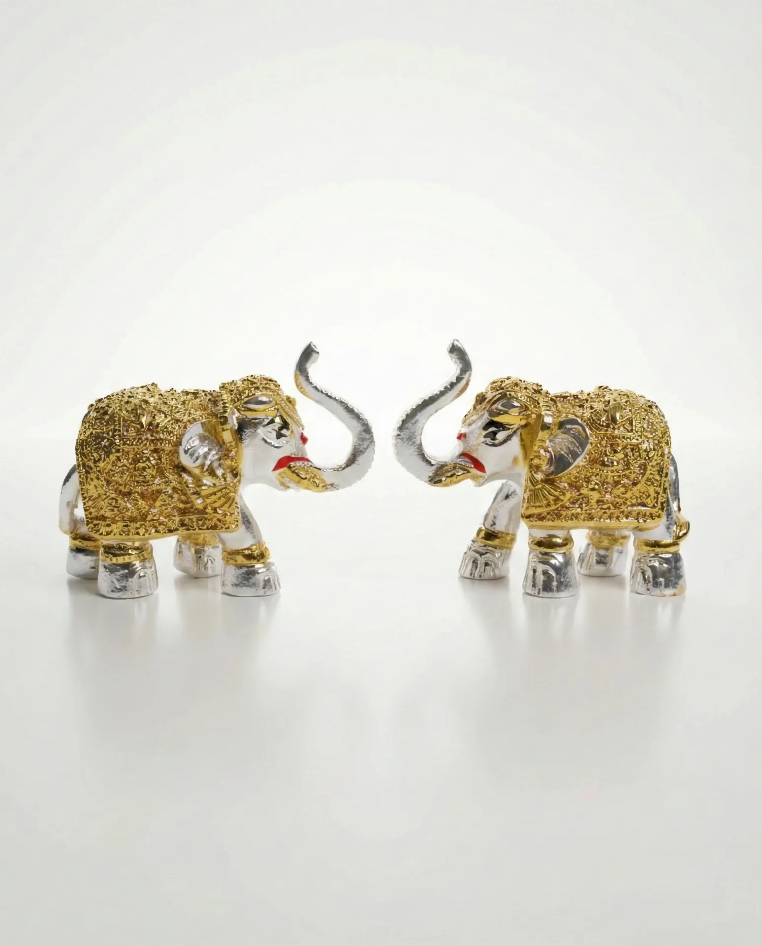    pair of "No. 1 Elephant (2")" figurines 