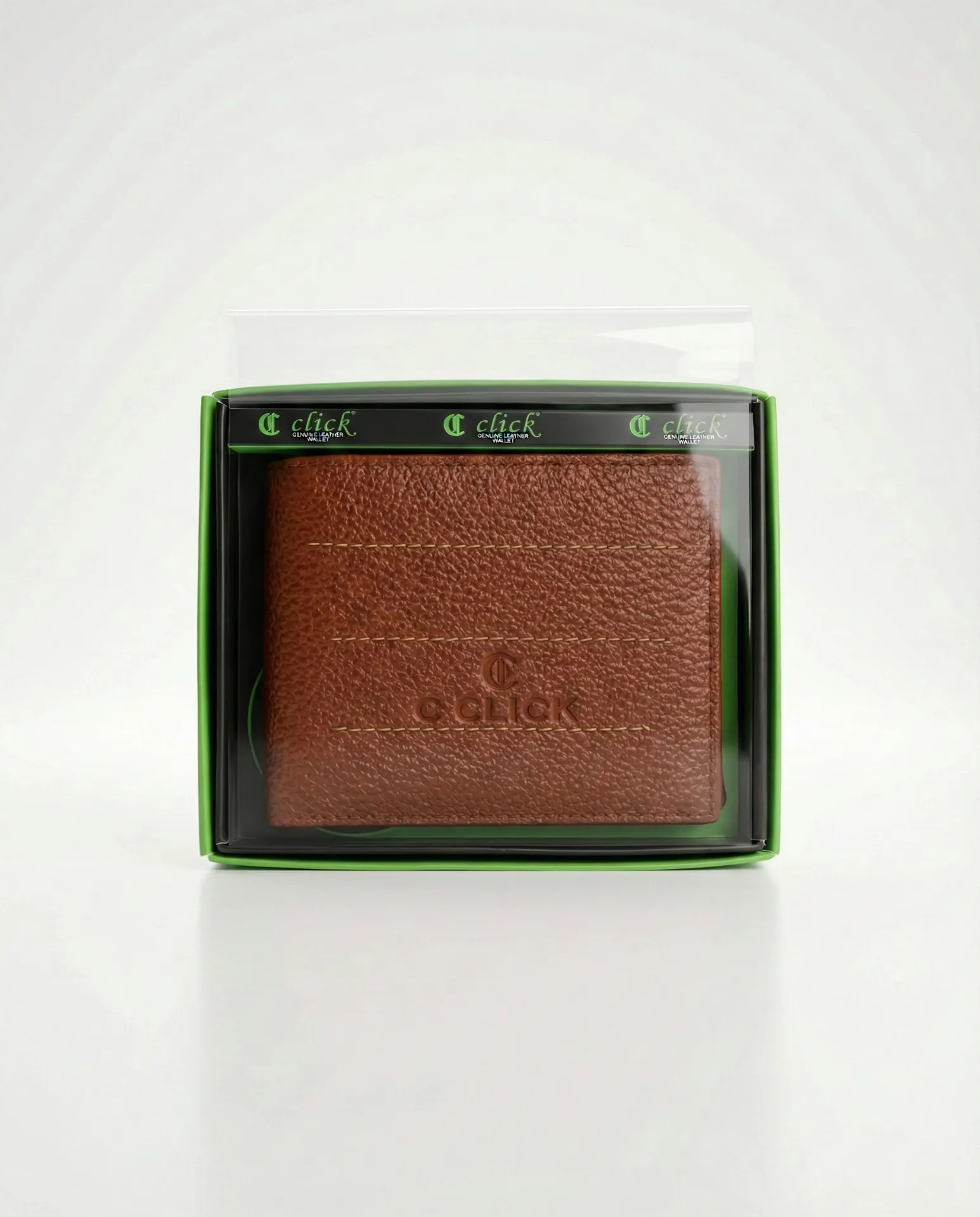 "C click" bi-fold men's wallet