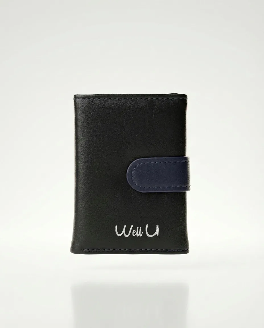 "Well U" bi-fold men's wallet 