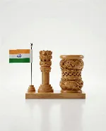  Handcrafted wooden desk organizer  