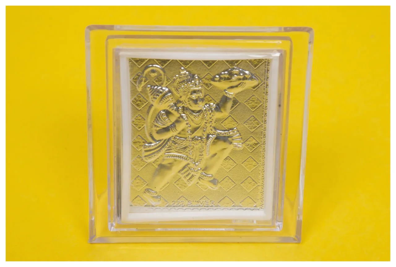Silver-plated Hanuman small 