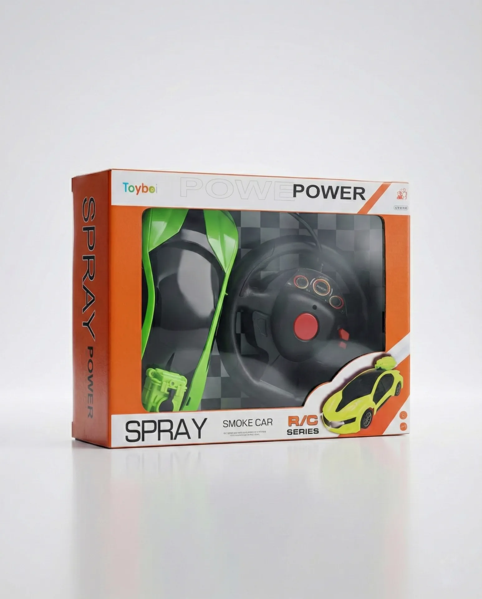 "Toyboi" branded R/C (remote-control) smoke car 