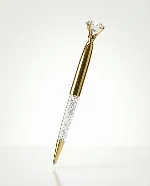 "Crystal diamond" ballpoint pen