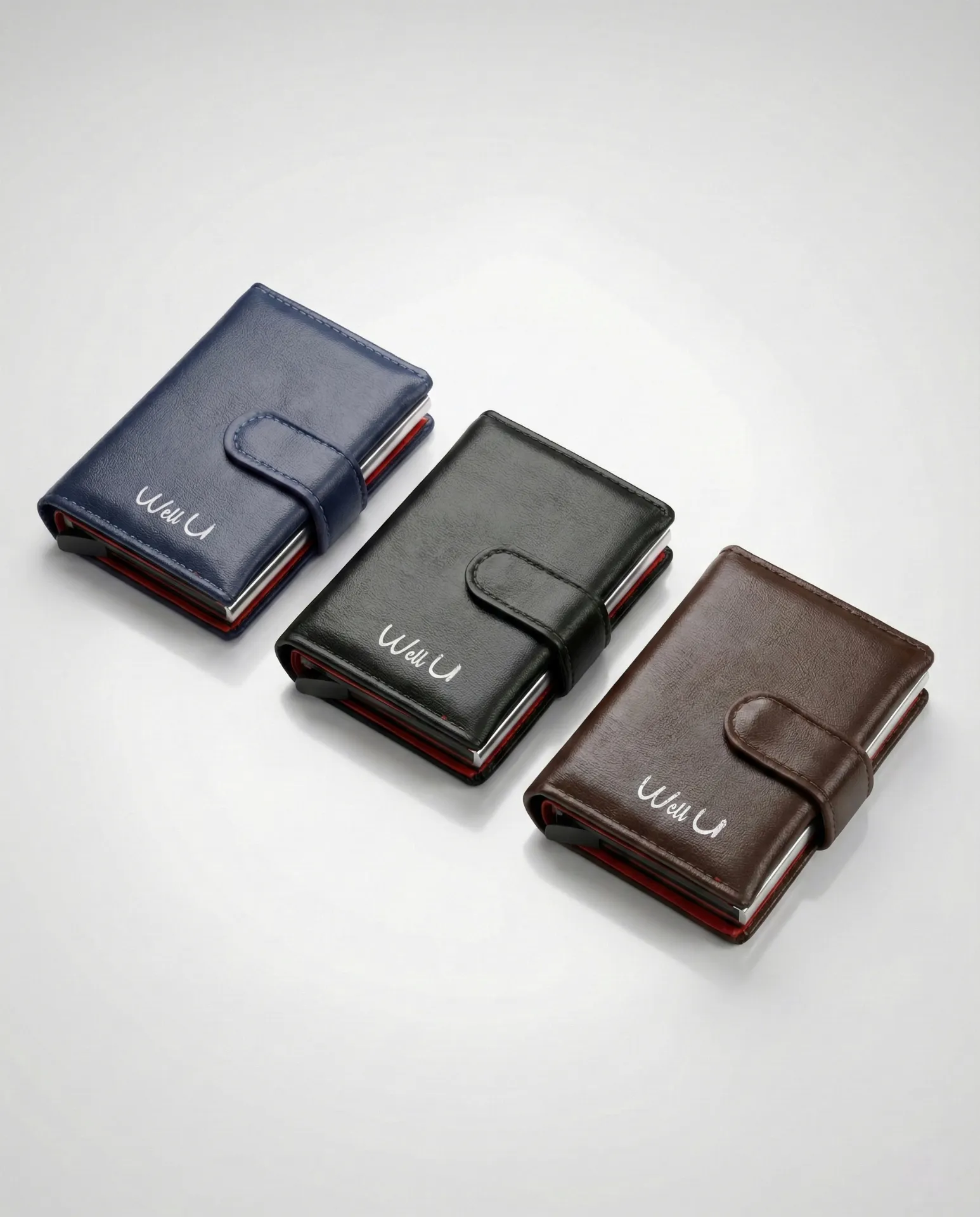 "Well U" bi-fold men's wallet 